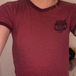 Short tshirt red, super comfy TEXAS decal